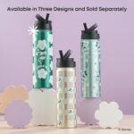 JoyJolt Disney Retro Vintage Stainless Steel Water Bottle ft Minnie Mouse, Reusable 22oz Vacuum Insulated Water Bottle Tumbler with Leak Proof Flip Straw Lid and Handle, Lead & BPA Free - Image 6