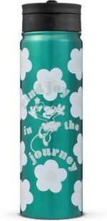 JoyJolt Disney Retro Vintage Stainless Steel Water Bottle ft Minnie Mouse, Reusable 22oz Vacuum Insulated Water Bottle Tumbler with Leak Proof Flip Straw Lid and Handle, Lead & BPA Free - Image 8