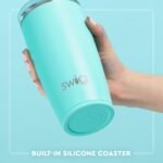 Swig Life 22oz Insulated Tumbler, Travel Coffee Tumbler with Lid, Cup Holder Friendly Travel Coffee Mug, Stainless Steel, 22 oz Tumblers, Reusable Insulated Mug with Lid (Granny Squares) - Image 3