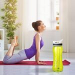 AceCamp 21oz Water Bottle with Straw Curved-Bottle Design Easy To Grip BPA Free Tritan Sports Fitness Bottle Leak-Proof Durable Green - Image 5