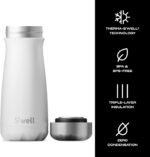 S'well Stainless Steel Traveler, 16oz, Moonstone, Triple Layered Vacuum Insulated Containers Keeps Drinks Cold for 24 Hours and Hot for 12, BPA Free, Easy Carrying On the Go - Image 4