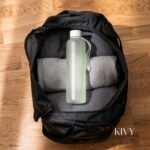KIVY Slim Water Bottle 32oz [Lightweight & Shatterproof] Fits Backpack & Cupholder for Travel, Sports, School, Gym - Sage green water bottle no straw for Gym - Screw top - Dishwasher Safe - Image 3