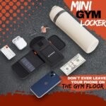 Magnetic Water Bottle Sleeve Bag and Large Pocket Phone Holder for Gym - Black Pouch with 4 Magnets - Attach it to Any Gym Equipment & Golf Carts - Magnetic Bag Mount for Phones - Gym Essentials - Image 6