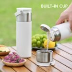 16 oz Stainless Steel Tea Infuser Bottle with Lid double as Tea Cup,Fruit Infuser Insulated Water Bottle,Leak Proof Travel Coffee Mug with Handle - Image 5