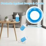 4 Pack Silicone Sleeves Compatible with Gulicola Glass Bottle, Silicone Sleeves for Glass Bottle, Soft and Flexible, Protect Bottles from Drops and Cracks, with Built-in Marking, Blue - Image 5