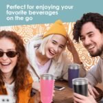 The Crafty Engineer 20oz Black Stainless Steel Tumbler, Personalized Engraved Logo, Insulated Drinking Cup for Men & Women - Image 6