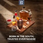 ORCA Barrel 12oz | Temperature Insulated, Stainless Steel Tumbler with a Classy Wood Grain Print, for Whiskey, Beer, or Coffee — Dark Oak - Image 4