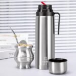 Mate Insulated Bottle,1000ml Stainless Steel Vacuum Insulated Wide Mouth Bottle for Cold & Hot Beverages – Keeps Liquid Up to 12-24 Hours (Silver Color) - Image 3