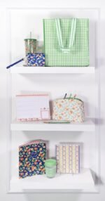 Martha Stewart Double Wall Tumbler with Lid and Reusable Straw, Floral Plastic Cup, Insulated Travel Cup Holds 24 Ounces, Floral Cloud Dancer - Image 5