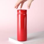 Mini Water Bottle Cute Water Bottle - 7 oz Tiny Insulated Vacuum 18/10 Stainless Steel Small Flask - Leak Proof & Spill Proof & Keeps Cold and Hot for Drink, Coffee, Tea - Red - Image 5