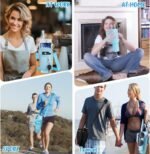 40 oz Tumbler with Handle Lid and Straw & 40 oz Tumbler Accessories - Vacuum Insulated Stainless Steel Double Wall Water Bottle with Strap Bag - Holiday Gifts for Women Men(Sky blue) - Image 4