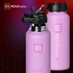 Mint Sport Insulated Stainless Steel Water Bottle with Straw – 32 oz BPA-Free Sports Water Bottle, Leakproof Double-Wall Vacuum Insulation for Gym, Travel & Sports (Misty Lavender) - Image 4