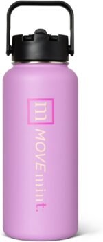 Mint Sport Insulated Stainless Steel Water Bottle with Straw – 32 oz BPA-Free Sports Water Bottle, Leakproof Double-Wall Vacuum Insulation for Gym, Travel & Sports (Misty Lavender) - Image 6