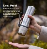 Boundless Voyage Titanium 17 fl oz/510ml Vacuum Water Bottle - Double-Walled, Lightweight, Leak-Proof Sport Bottle for Travel, Outdoor, Office - Image 8