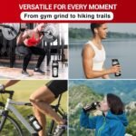 Glass Protein Shaker Bottle for Protein Mixes and Shakes - 635ml 20oz, BPA-Free Shake Bottle, Leak-Proof Glass Shaker Blender - Mixer for Gym, Durable Shaker - Image 9