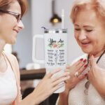 Grandma Tumbler Best Grandma Gift Grandmother Mother's Day Gifts Birthday Gifts from Grandchildren for Gigi Nana Mimi -40oz Coffee Cup With Handle and Straw Stainless Steel Travel Mugs - Image 4