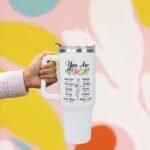 Grandma Tumbler Best Grandma Gift Grandmother Mother's Day Gifts Birthday Gifts from Grandchildren for Gigi Nana Mimi -40oz Coffee Cup With Handle and Straw Stainless Steel Travel Mugs - Image 5