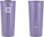 IRON °FLASK Classic Tumbler - Vacuum Insulated Stainless Steel Water Bottle, Double Walled, Drinking Cup, Insulated Travel Mug (Lavender, 24 oz Solid Lid) - Image 3