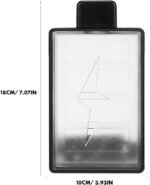 Portable Rectangular Sports Water Bottle 15 Oz Flat Slim Design with Adjustable Strap for Outdoor Fitness Travel and Everyday Use - Image 3