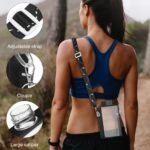 Portable Rectangular Sports Water Bottle 15 Oz Flat Slim Design with Adjustable Strap for Outdoor Fitness Travel and Everyday Use - Image 6