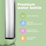 Volhoply 17oz Insulated Stainless Steel Water Bottle, Double Wall Vacuum Flask, Keeps Cold 24h & Hot 12h, Available in Packs of 1, 4, or 8（Green,1 Pack） - Image 5