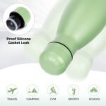 Volhoply 17oz Insulated Stainless Steel Water Bottle, Double Wall Vacuum Flask, Keeps Cold 24h & Hot 12h, Available in Packs of 1, 4, or 8（Green,1 Pack） - Image 6