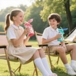 Fimibuke Kids Insulated Water Bottle with Straw Lid & Handle -14oz BPA FREE 18/8 Stainless Steel Metal Tumbler Leak Proof Double Wall Vacuum Kids Cup Toddler Water Bottle for School Boy Girls - Image 3