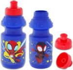 Spidey and Friends Reusable Water Bottles - 12 Piece Bundle of 11oz Bottles with Pull Top Lids Plus More | Spidey & His Amazing Friends Sports Bottles - Image 3