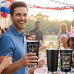 250 Years America Anniversary Tumbler, 20oz USA 250th Birthday Stainless Steel Insulated Tumbler, One Nation Under God Office Decor Desk Accessories Gifts for Coworkers - Image 5