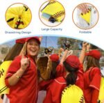 36 Pcs Softball Party Favors Sports 18 oz Reusable Water Bottles Flip Top with Leak Proof Gift Set Include Drawstring Goodie Bag Bracelet for Softball Team Gift Accessories Supplies - Image 4