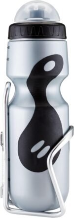 Schwinn Sport Water Bottle with Holder for Bicycle, 23 oz, BPA-Free, No-Slip Grip, Dust Cap Lid, Cage Easily Mounts to Bike, Bike Water Bottle Holder Combo - Image 4