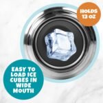 Bentology Stainless Steel 13 oz Reusable Water Bottle for Kids, Ice Cream - Double Wall Insulated, Spill Proof Lid w/Built-in Straw- Keep Liquids Hot or Cold For Hours- Fits in Lunch Boxes & Bags - Image 5