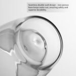 NIRA.Z 2 Pack 11.6oz/343ml Double Wall Glass Coffee Mugs, No Hole Bottom, Insulated Borosilicate Glass Coffee Cups, Clear Mugs for Hot & Cold Beverages, Perfect for Espresso, Latte, Tea, Cappuccino - Image 3