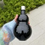 Stainless Steel Gourd Water Bottle 16.9oz (500ml), Deep Black Drinking Gourd, Double Wall Insulated Water Jug, Vintage Gourd Bottle for Hot & Cold Drinks, Leak-Proof Sports Bottle (Dark-Black) - Image 5