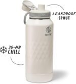 Takeya Sport 32 oz Triple-Insulated Stainless Steel Water Bottle, Spout Lid – Leakproof, Sweatproof, BPA-Free, Keeps Drinks Cold 36 Hrs, Hot 14 Hrs – Alpine - Image 3