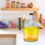 Skywin 1 Gallon Glass Jar with Lid, Clear Glass Gallon Jug for Brewing, Fermentation, Beverage Storage & Bulk Liquids, Airtight 38mm Screw Cap, Food Safe, Reusable Glass Jug with Carry Handle - Image 3