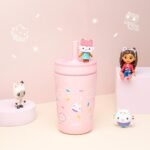 Zak Designs DreamWorks Gabby's Dollhouse Kelso Toddler Cups For Travel or At Home, 12oz Vacuum Insulated Stainless Steel Sippy Cup With Leak-Proof Design is Perfect For Kids (Cakey Cat) - Image 4