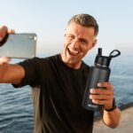 MEZMUT Insulated Water Bottle with Straw 32 oz Metal Water Bottle Leakproof Travel Stainless Steel Water Bottles Reusable Double Wall Gym Sports Cup Flask for Camping Hiking, Black - Image 7