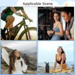 MEZMUT Insulated Water Bottle with Straw 32 oz Metal Water Bottle Leakproof Travel Stainless Steel Water Bottles Reusable Double Wall Gym Sports Cup Flask for Camping Hiking, Black - Image 8