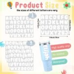 6 Pcs UV DTF Cup Wrap Letters Custom Transfer Letter Stickers Personalized Vinyl Name Decals for Tumbler Glass Cups Laptop Water Bottle Car Notebooks Window DIY Crafts - Image 4