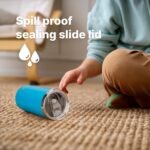 Kids Insulated Cup with Leak Proof Lid -12 oz Stainless Steel Tumbler with Straw-Reusable Metal Drink Water Cup, BPA Free(Purple) - Image 4