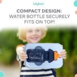 Lulyboo Kids Lunchbox & 400ml Water Bottle Set - BPA-Free, Secure Seal, Personalization Stickers, Durable Molded Design, Compact & Safe for On-the-Go Lunch & Hydration - Image 3
