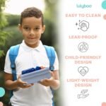 Lulyboo Kids Lunchbox & 400ml Water Bottle Set - BPA-Free, Secure Seal, Personalization Stickers, Durable Molded Design, Compact & Safe for On-the-Go Lunch & Hydration - Image 4