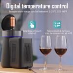 Electric Wine Chiller, 35℉-68℉ or 2℃-20℃ Temperature Control Portable Single Bottle Cooler Wine Cooler Bucket for 750ml Red/White Wine or Some Champagne for Cooler Keep Cold Up to 24h - Image 4