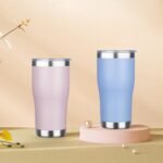 MEZMUT 1 Pack 20oz Insulated Coffee Tumbler with Lid and Straw Double Wall Vacuum Insulated Cup Stainless Steel Travel Mugs Leakproof Powder Coated Tumbler for Indoor Outdoor(Lavender) - Image 4