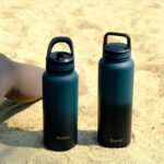 OLDLEY 40 oz Insulated Water Bottle With Straw, Stainless Steel Sports Water Cup Flask with 3 Lids(Straw, Spout and Handle Lid) Double Walled Travel Thermal Canteen Mug,Midnight Black - Image 5