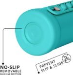 Elemental Iconic Kids Water Bottle with Straw Lid & Charms Strap, Leak-Proof When Closed, Triple Insulated Stainless Steel Reusable Water Bottle - 14oz, Robin's Egg - Image 3