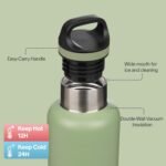 BJPKPK Insulated Water Bottle 32OZ Stainless Steel Water Bottle with Handle Double Walls Vacuum Insulated BPA Free Flask,Forest Green - Image 3