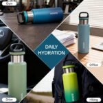 BJPKPK Insulated Water Bottle 32OZ Stainless Steel Water Bottle with Handle Double Walls Vacuum Insulated BPA Free Flask,Forest Green - Image 7