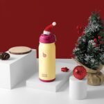 BOTTLE BOTTLE 16 oz sports water bottle stainless steel insulated kids water bottle with straw and pills holder for gifts and school（milkshake yellow） - Image 5